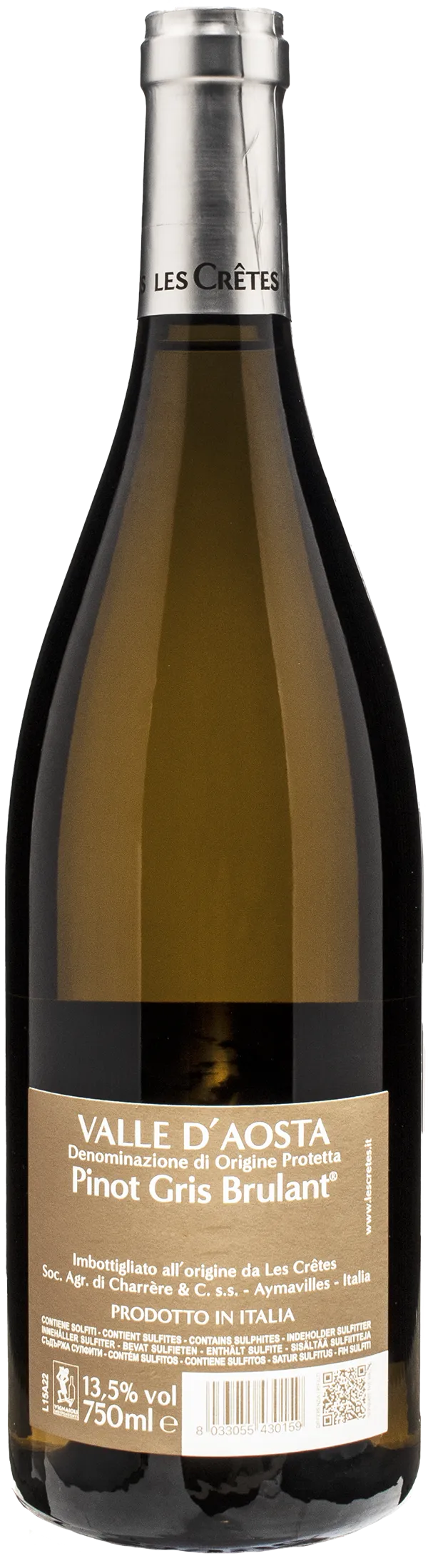 Les Cretes Pinot Gris Brulant 2023