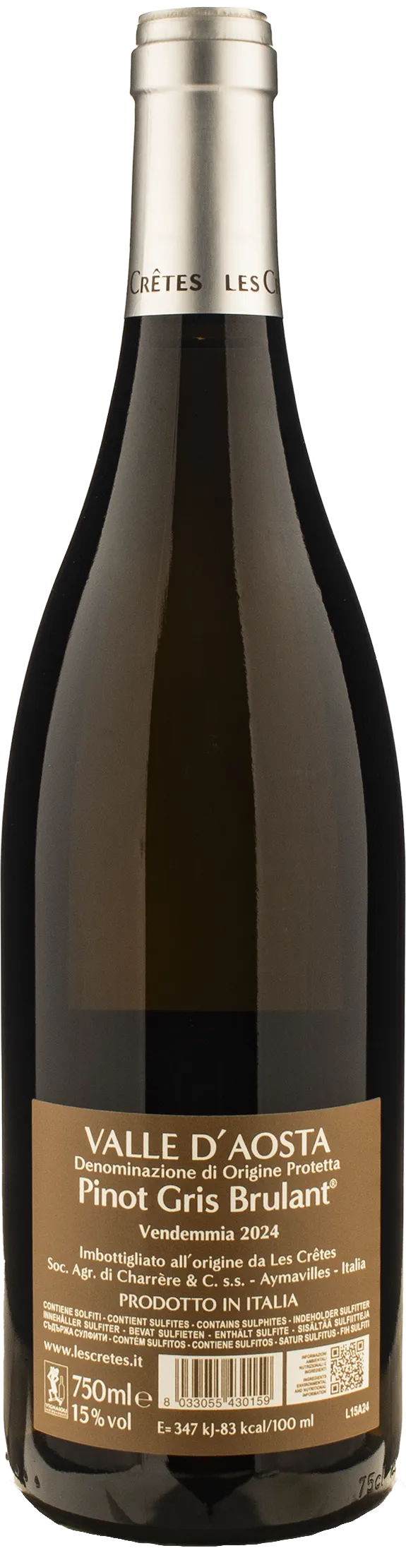 Les Cretes Pinot Gris Brulant 2024