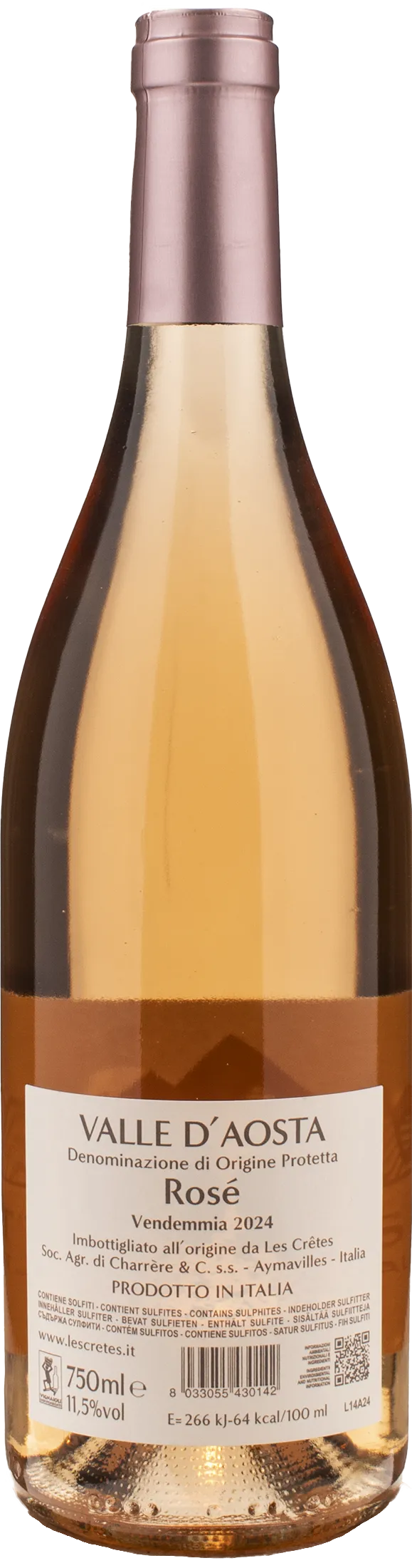 Les Cretes Valle d'Aosta Rosè 2024