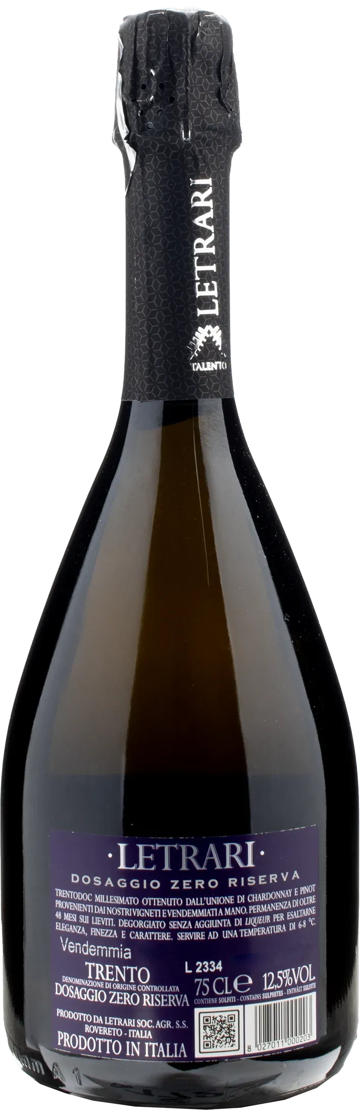 Letrari Dosaggio Zero Riserva 2017