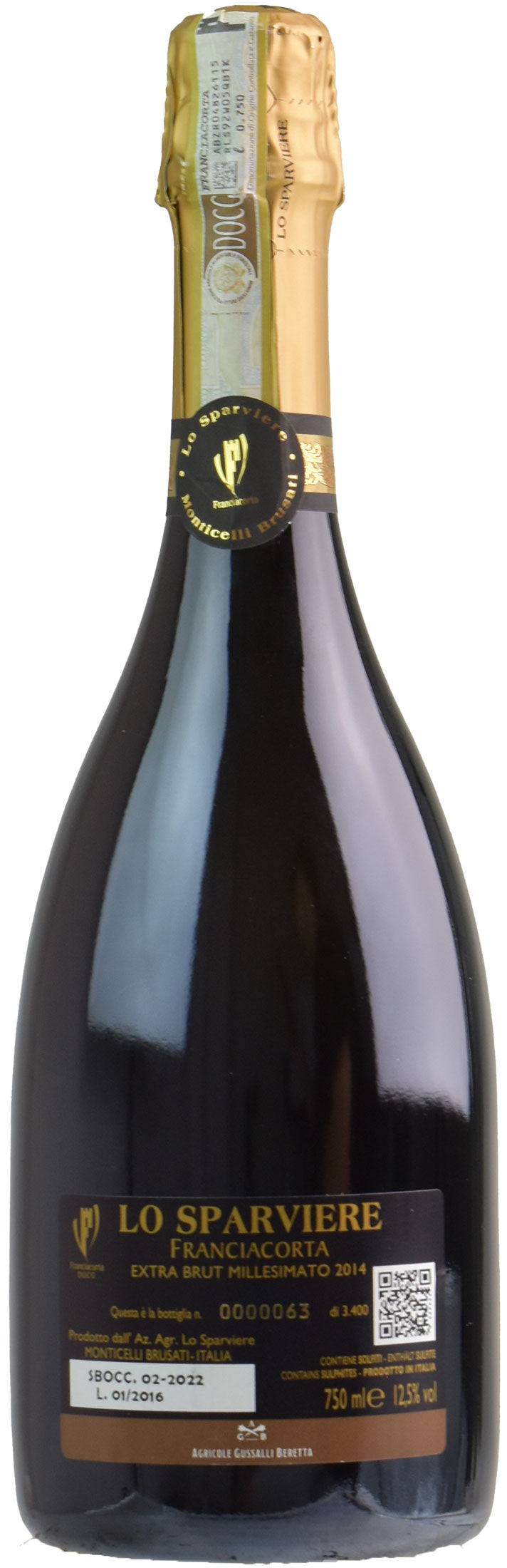 Lo Sparviere Franciacorta Extra Brut Millesimato 2014