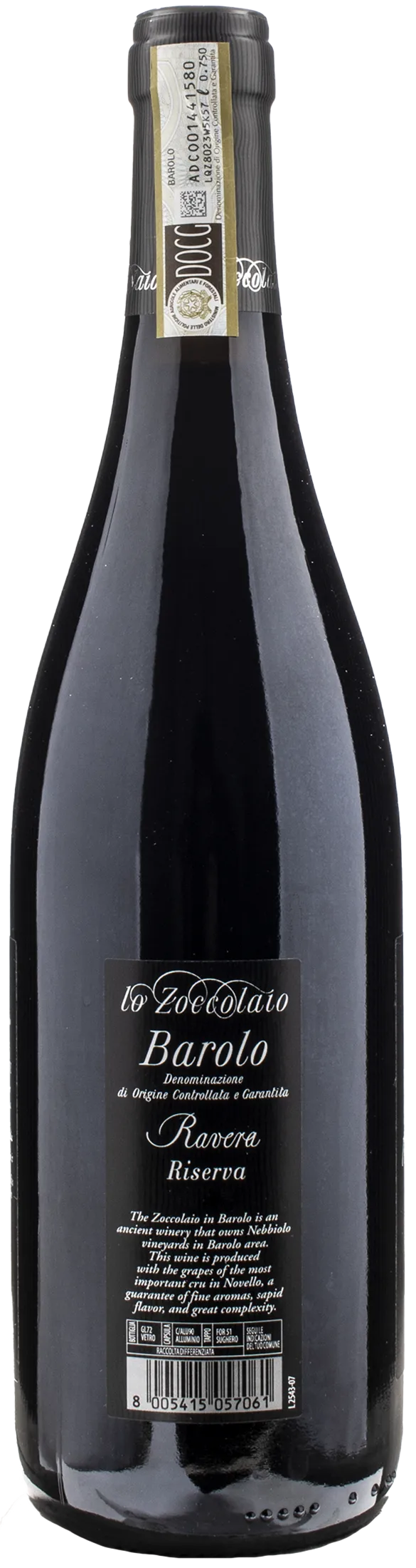 Lo Zoccolaio Barolo Ravera Riserva 2017