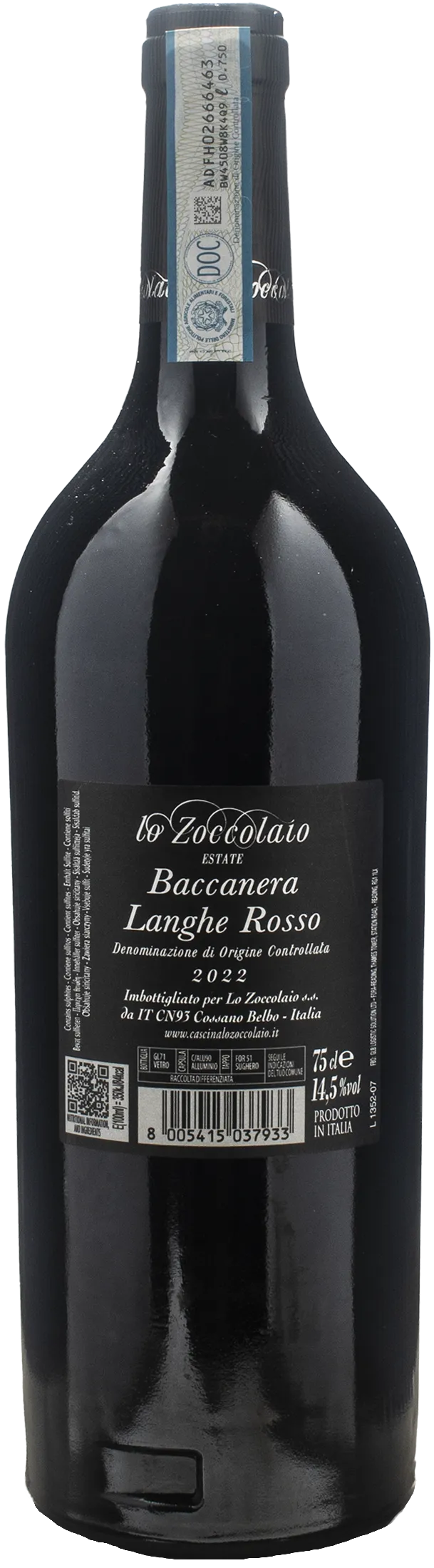 Lo Zoccolaio Langhe Baccanera 2022