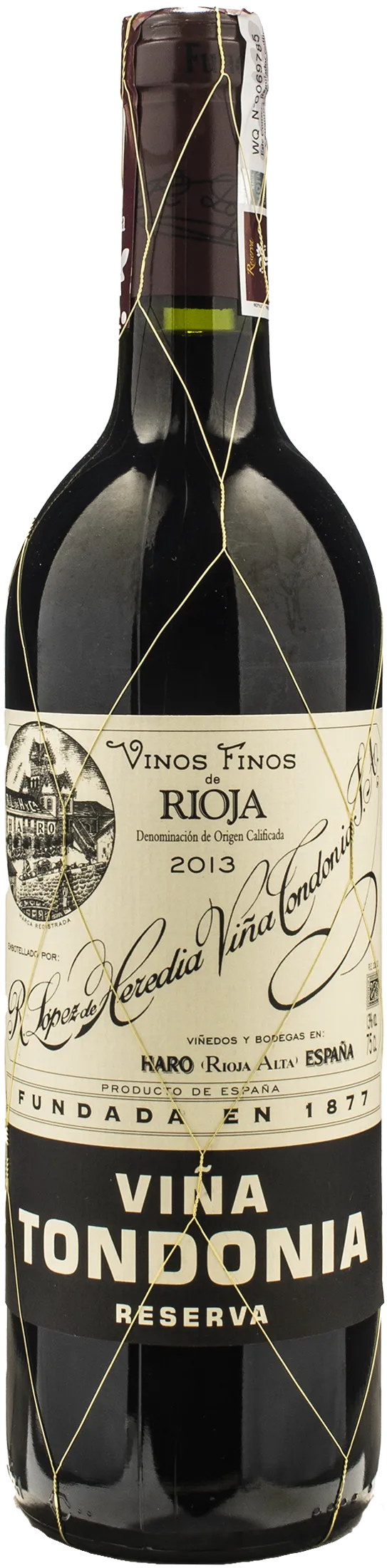 Lopez de Heredia Vina Tondonia Rioja Reserva 2013