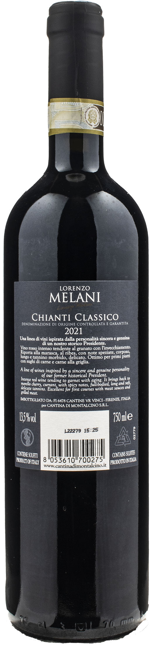 Lorenzo Melani Chianti Classico 2021