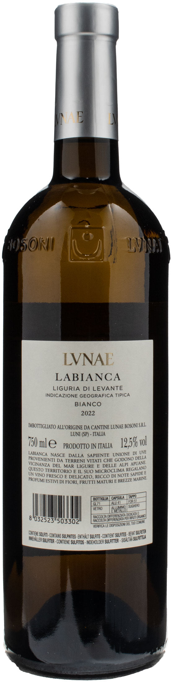 Lunae Bosoni Liguria di Levante Bianco Labianca 2022