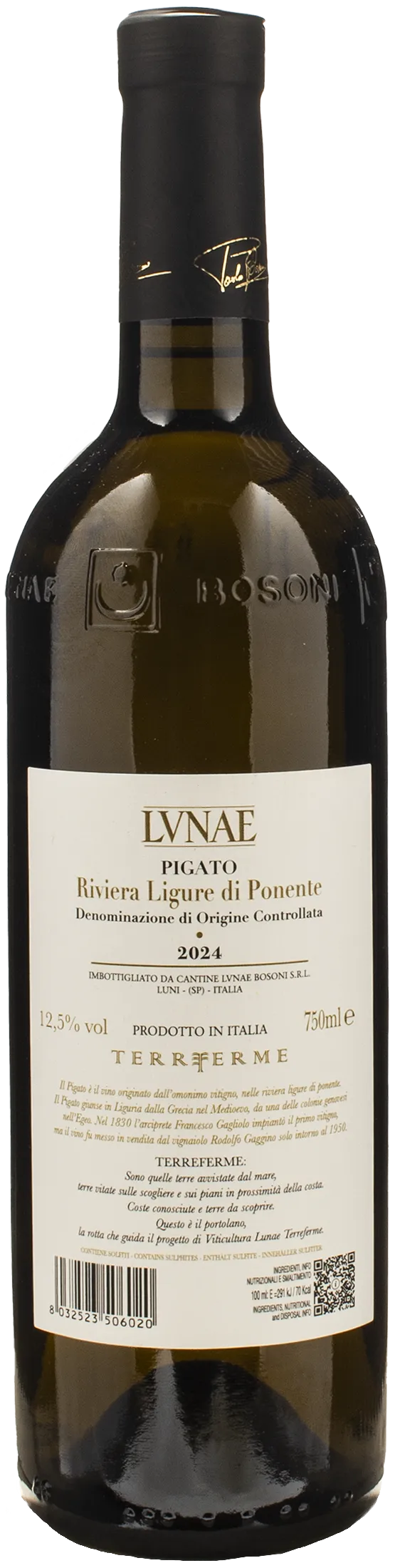 Lunae Bosoni Riviera Ligure di Ponente Pigato Terreferme 2024