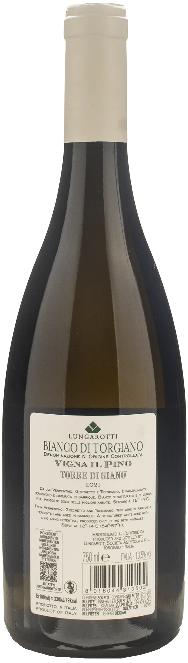 Lungarotti Torre di Giano Vigna il Pino 2021