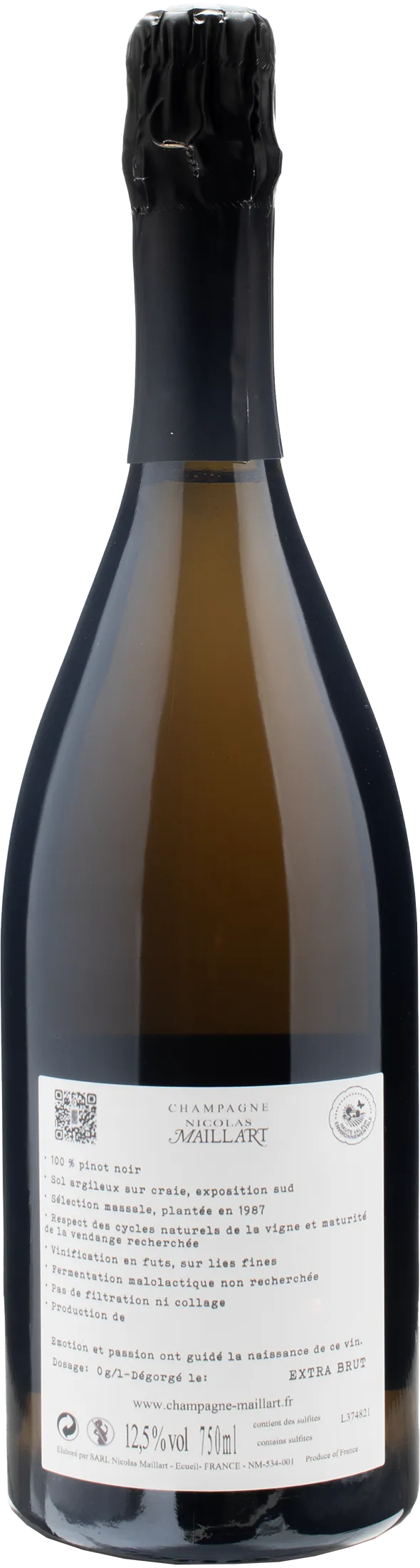 Maillart Champagne Grand Cru Jolivettes Extra Brut 2019