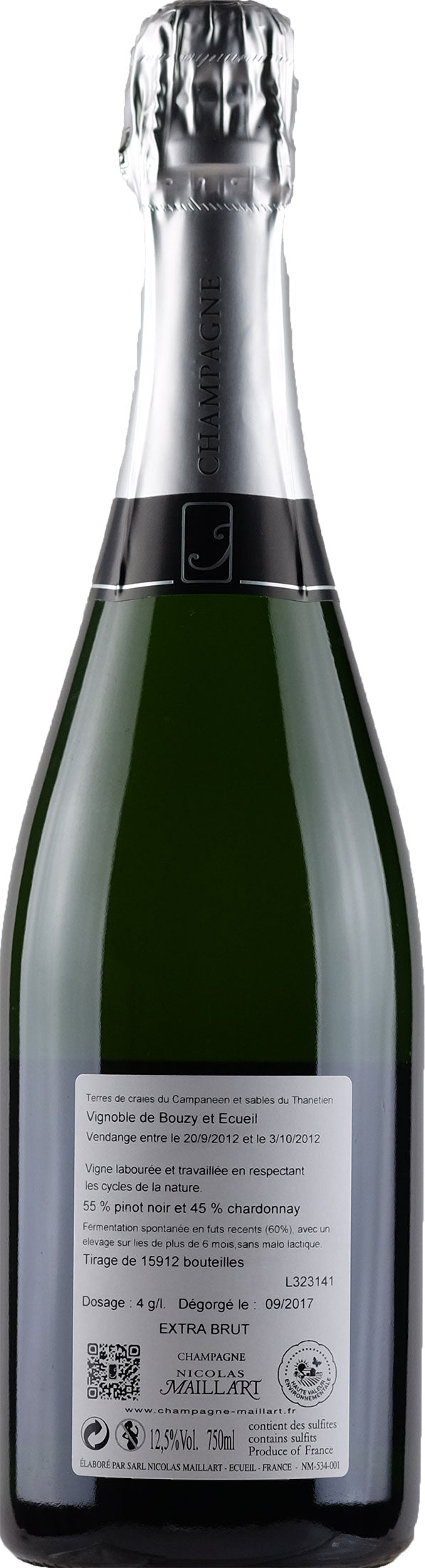 Maillart Champagne Millesime 1er Cru Extra Brut 2012