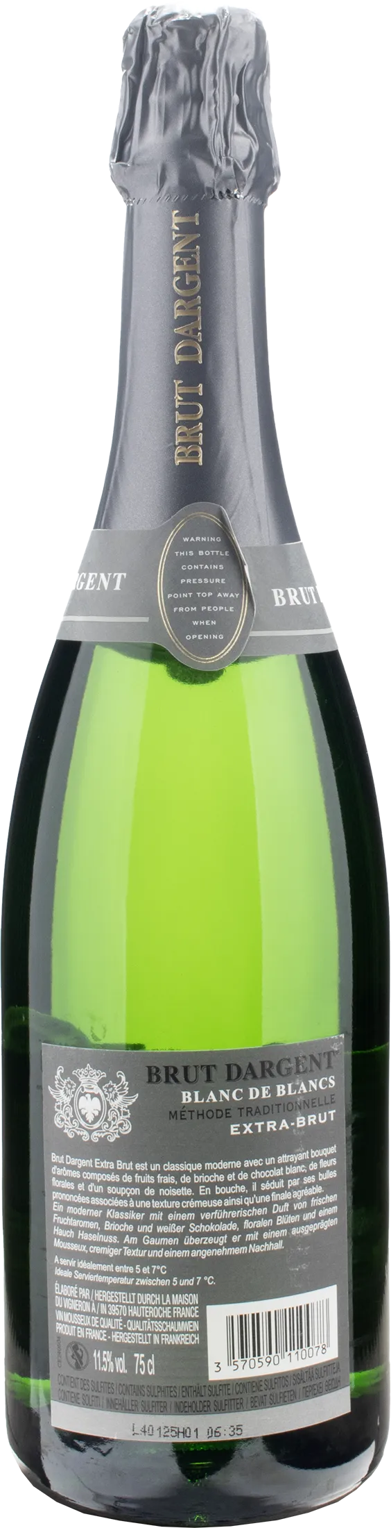 Maison du Vigneron Brut Dargent Blanc de Blancs Extra Brut Traditionnelle