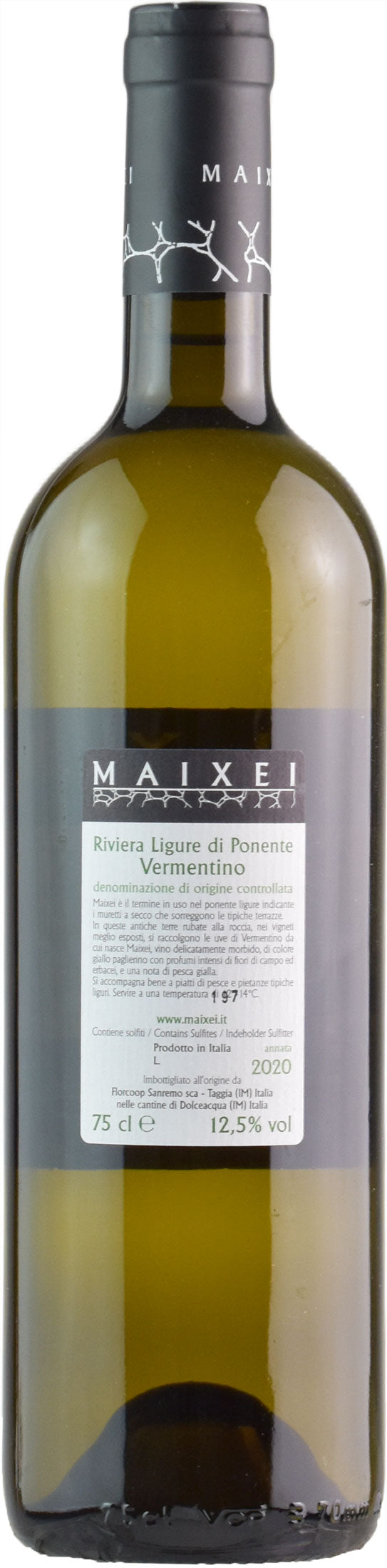 Maixei Riviera Ligure Ponente Vermentino 2020