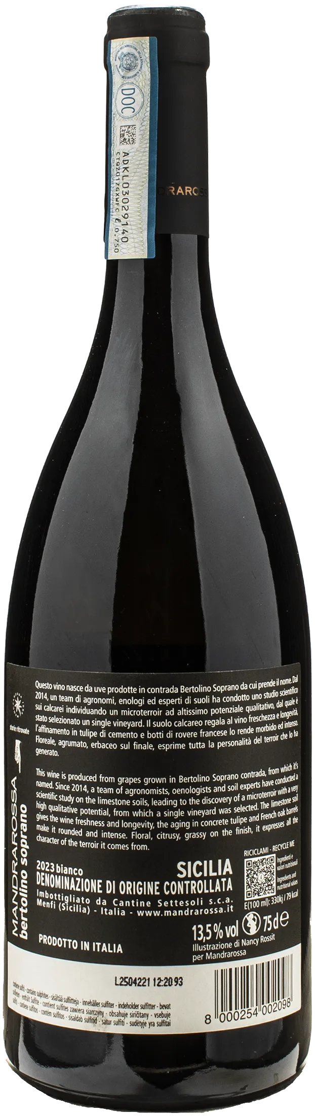Mandrarossa Bertolino Soprano 2023