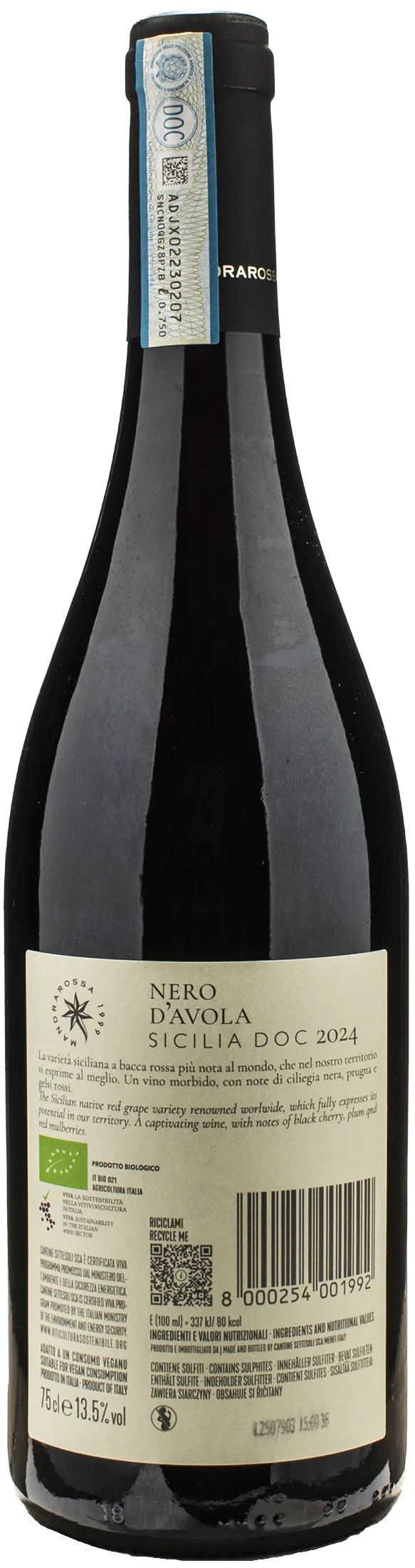 Mandrarossa Nero d'Avola 2024