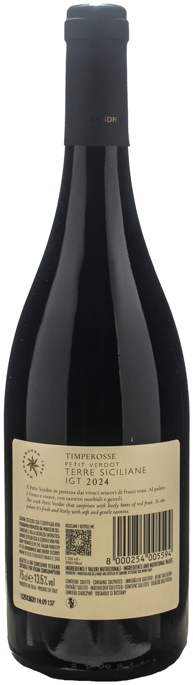 Mandrarossa Petite Verdot Timperosse 2024