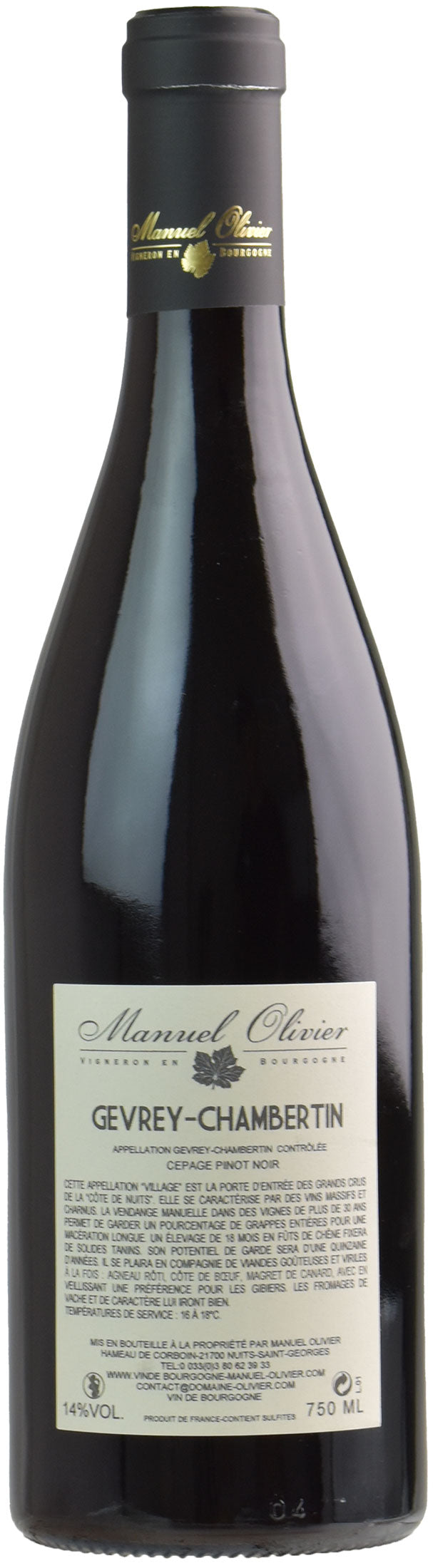 Manuel Olivier Gevrey Chambertin 2019