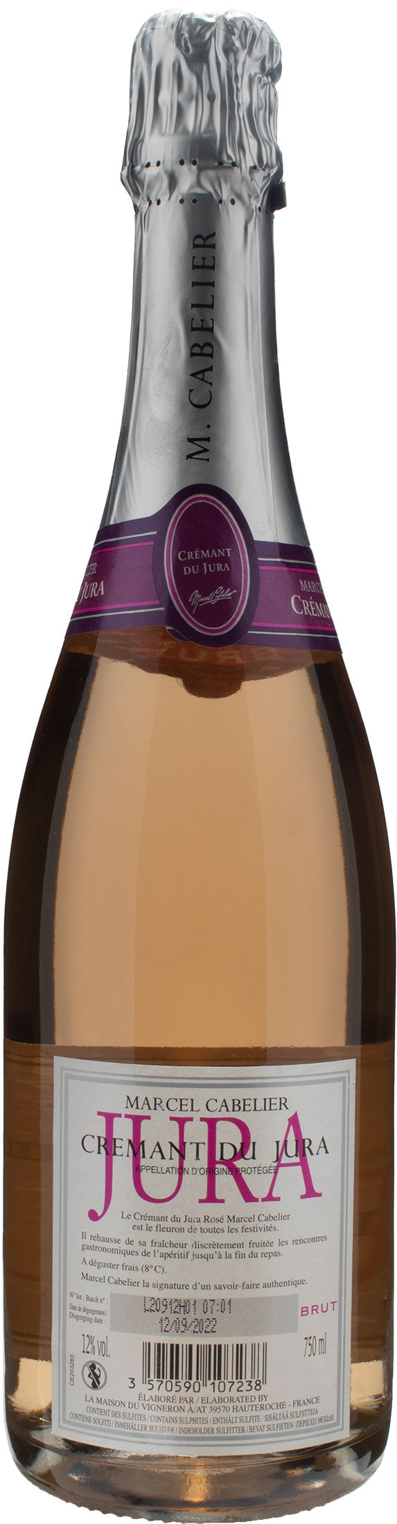 Marcel Cabelier Cremant du Jura Rosè Brut