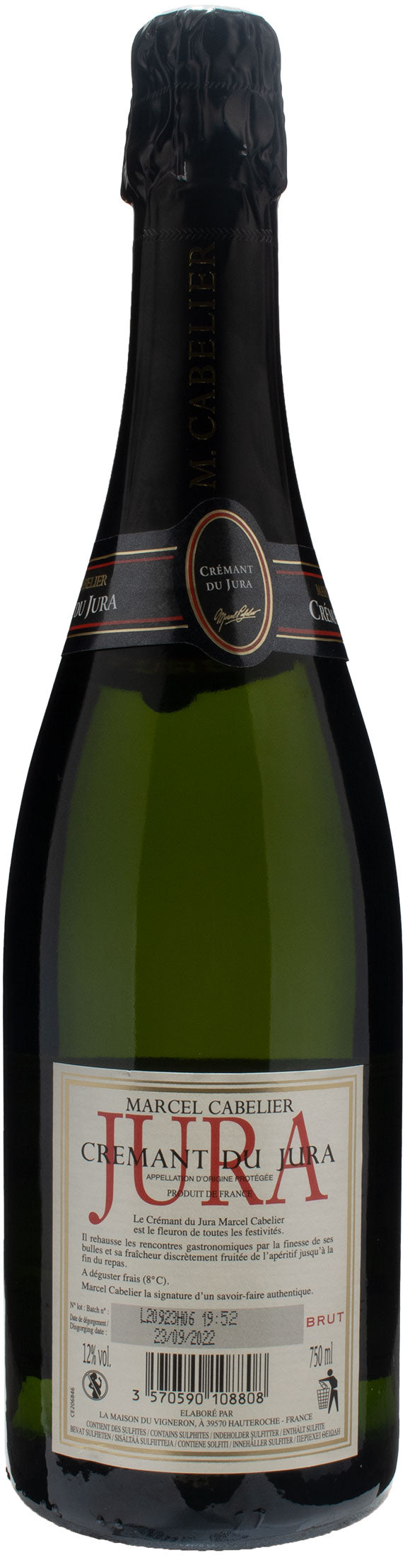 Marcel Cabelier Cremant du Jura Brut