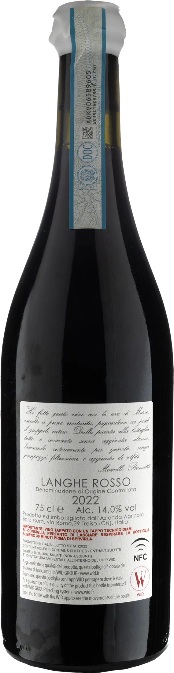 Marcello Brunetti Langhe Rosso 2022