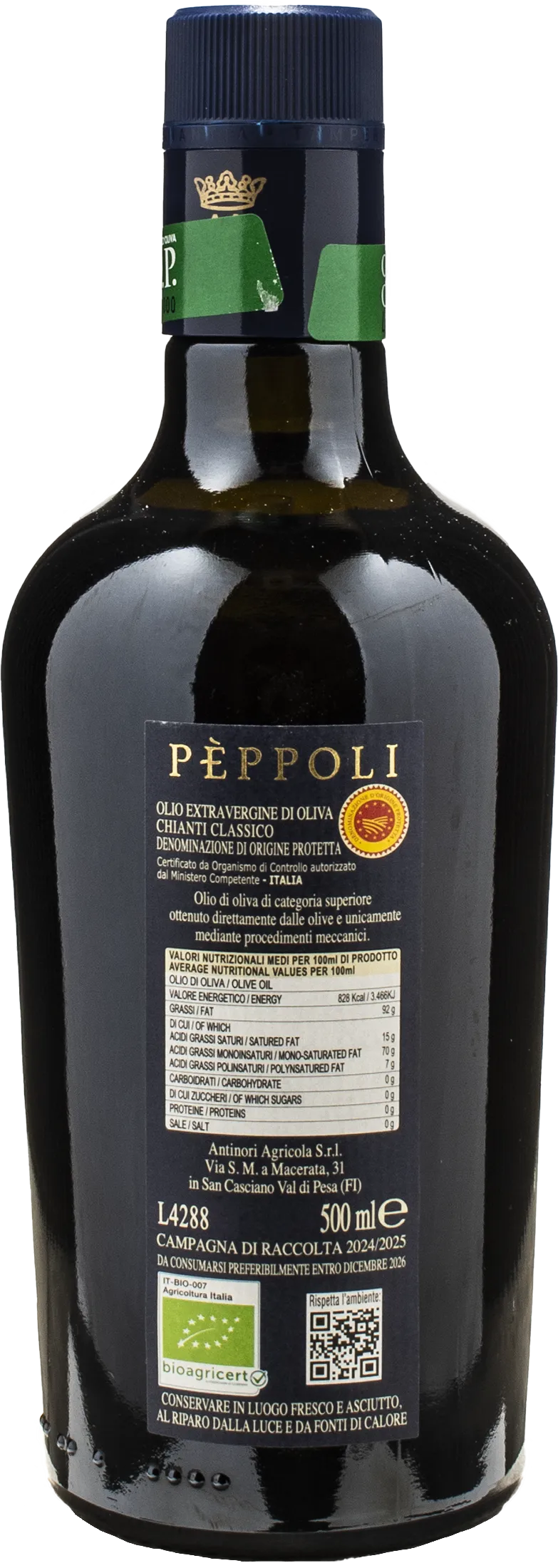 Marchesi Antinori Peppoli Olio Extra Vergine di Oliva Chianti Classico 0.5L 2024