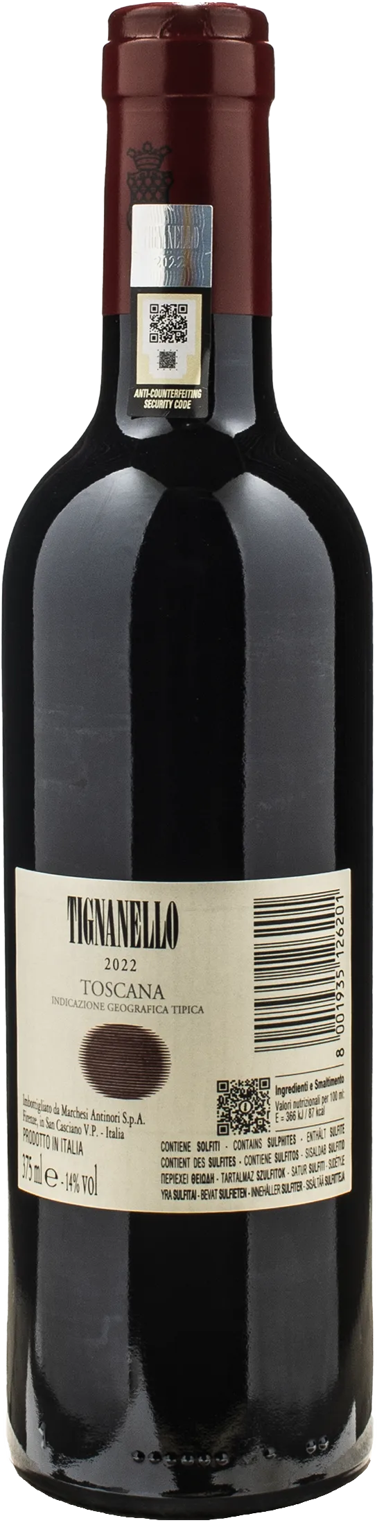 Marchesi Antinori Tignanello 0.375L 2022