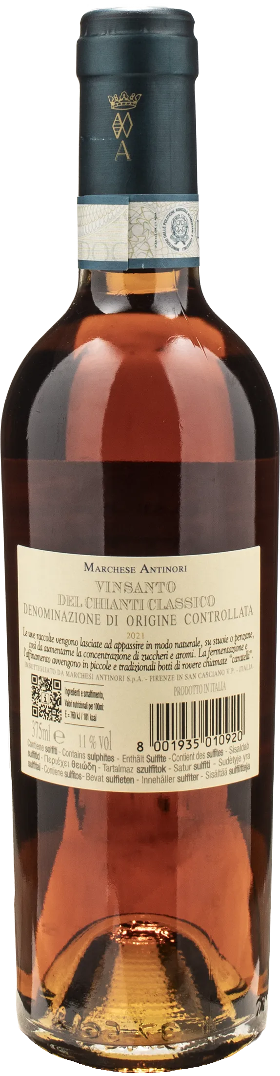 Marchesi Antinori Vin Santo del Chianti Classico 0.375L 2021