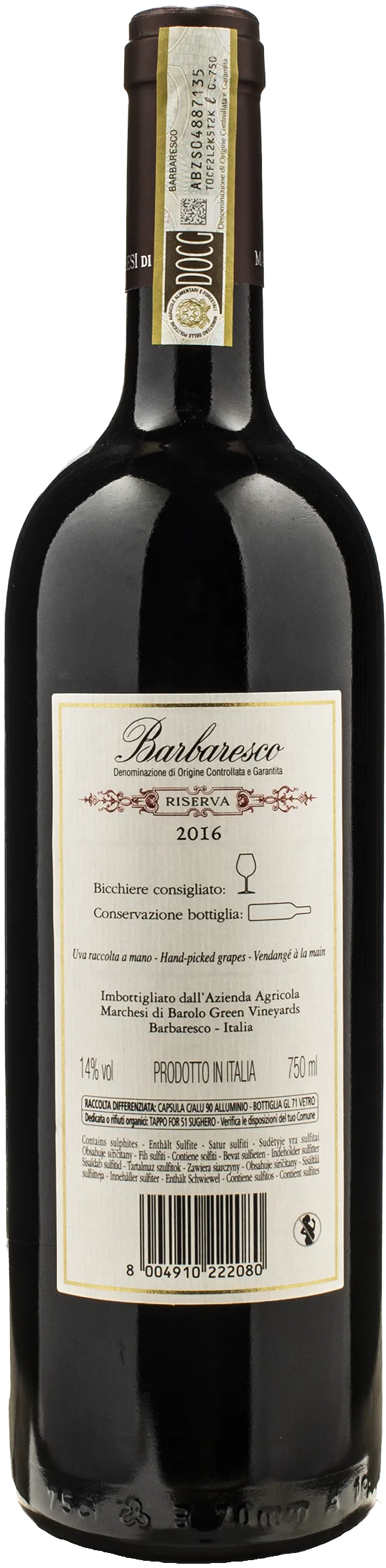 Marchesi di Barolo Barbaresco Riserva 2016