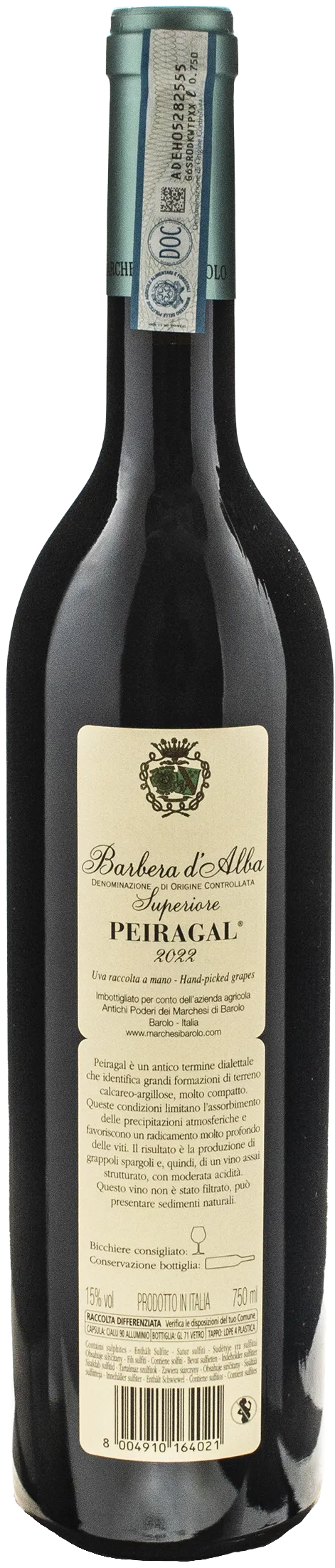 Marchesi di Barolo Barbera d'Alba Superiore Peiragal 2022