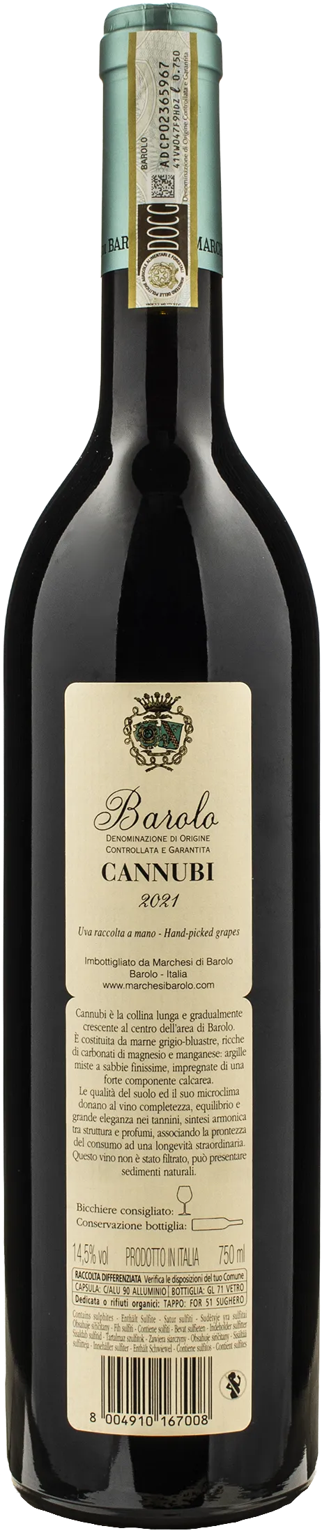 Marchesi di Barolo Barolo Cannubi 2021