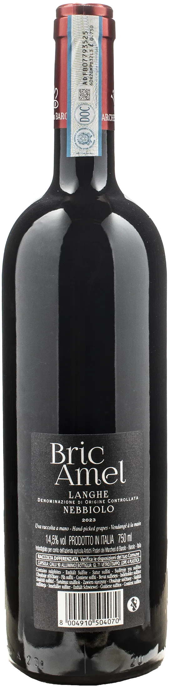 Marchesi di Barolo Langhe Nebbiolo Bric Amel 2023