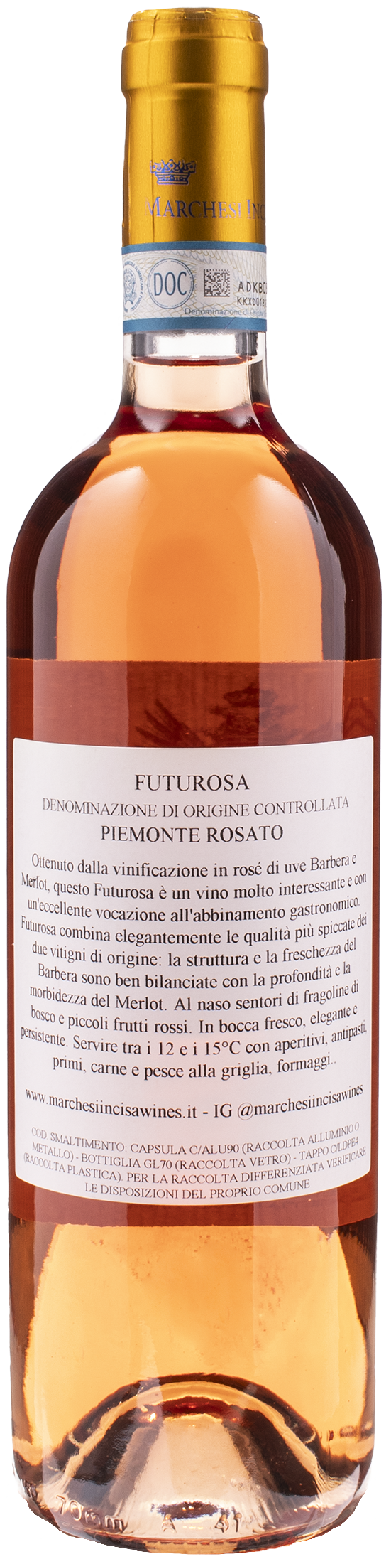 Marchesi Incisa della Rocchetta Rosato Futurosa 2023