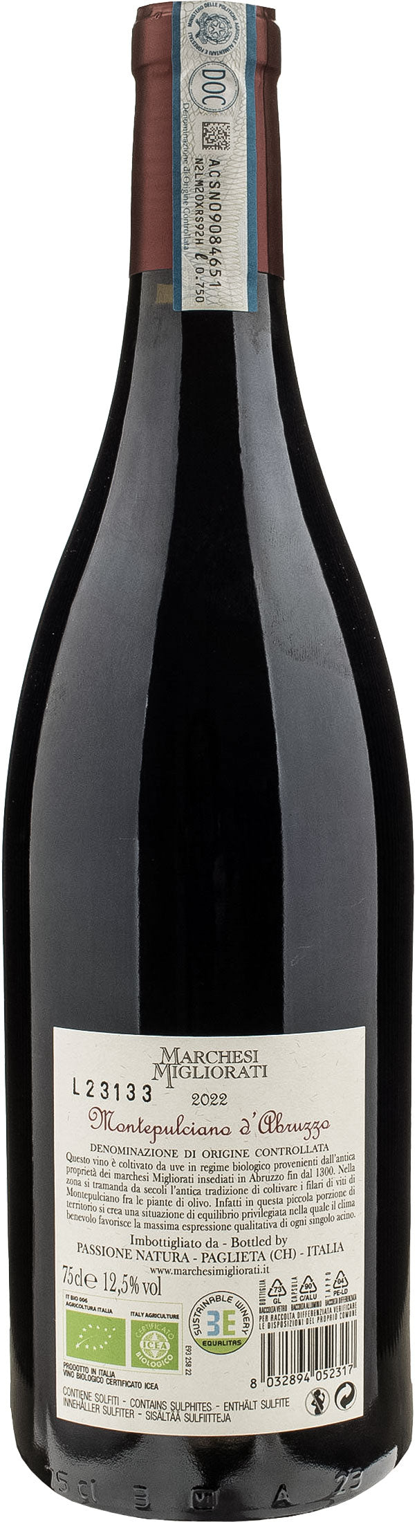 Marchesi Migliorati Montepulciano D’Abruzzo 2022