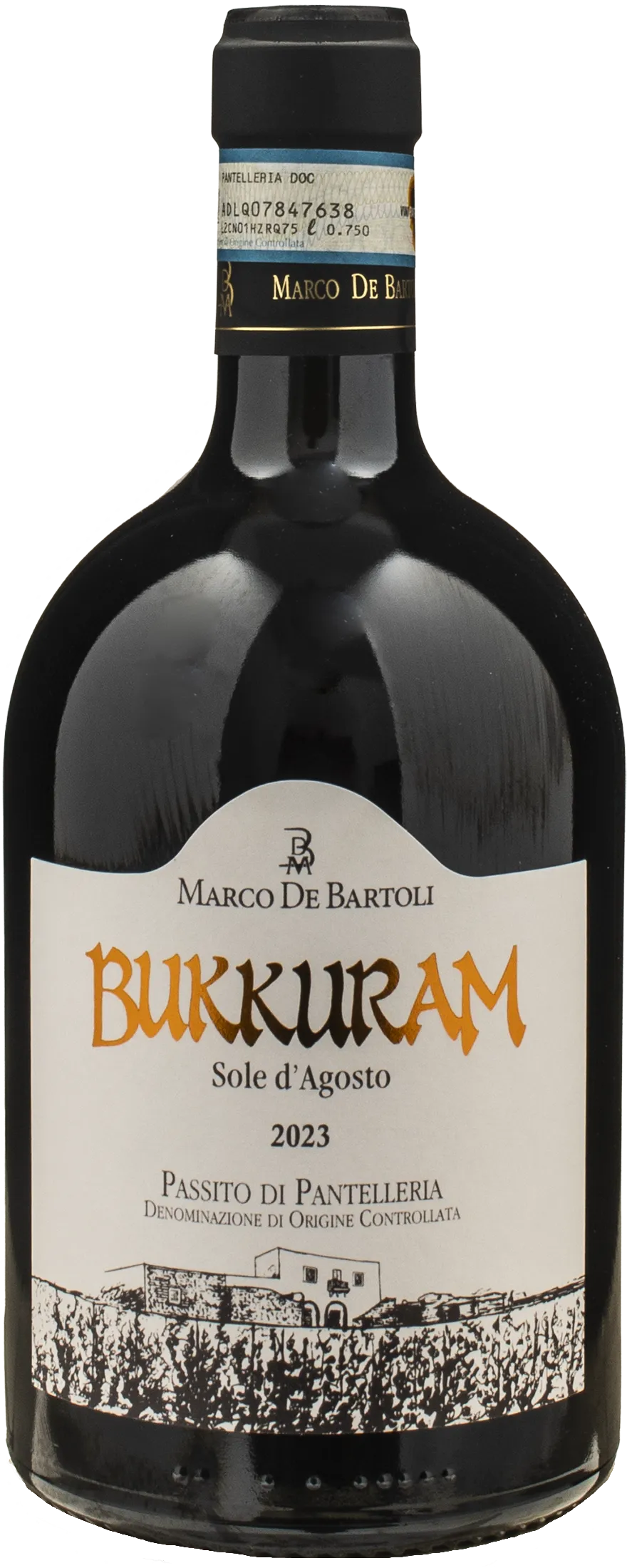 Marco De Bartoli Bukkuram Passito di Pantelleria Sole d'Agosto 2023