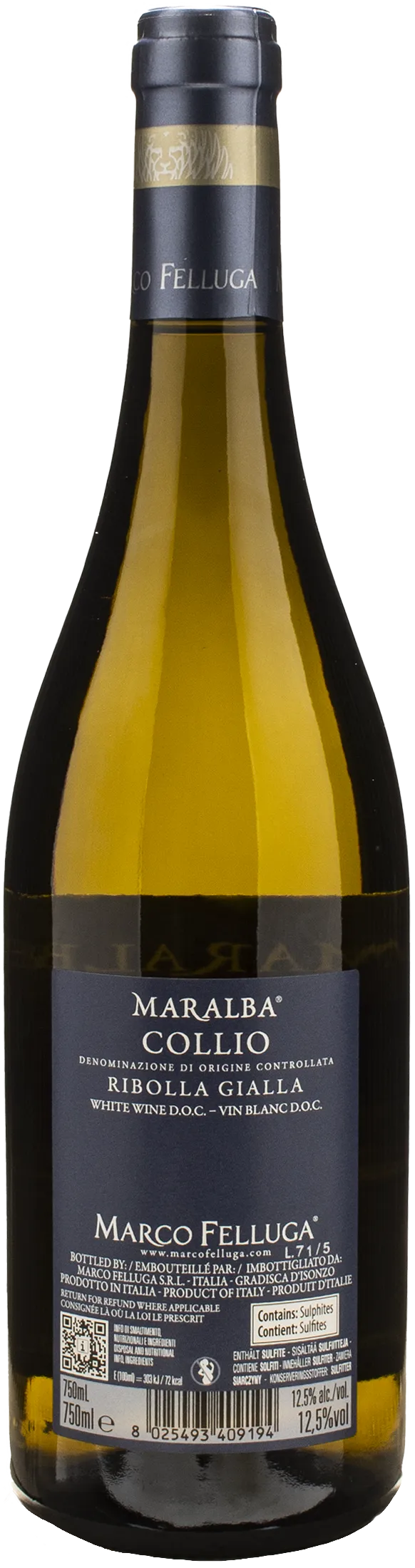 Marco Felluga Collio Ribolla Gialla Maralba 2024