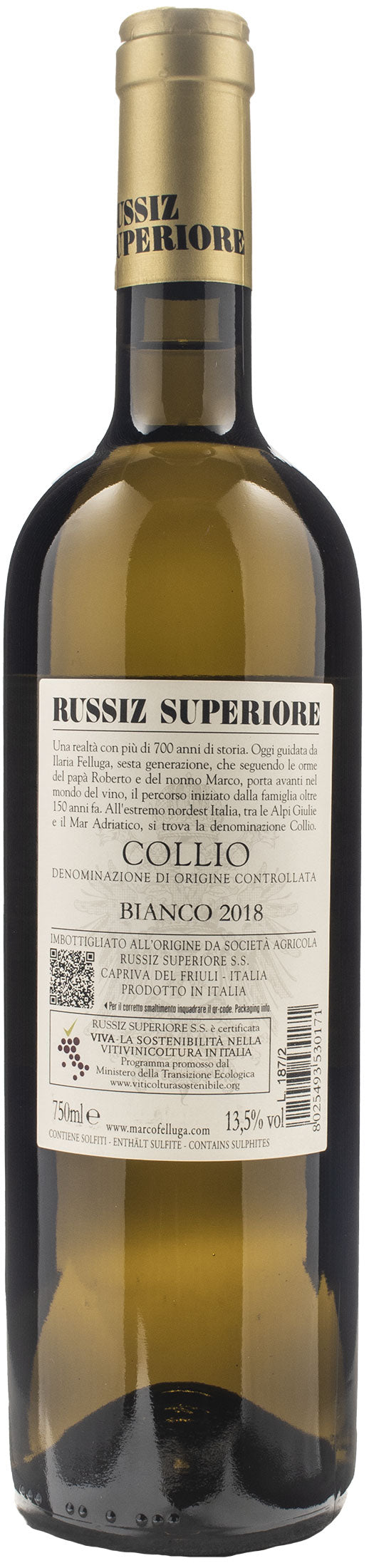 Marco Felluga Russiz Superiore Collio Bianco Col Disore 2018