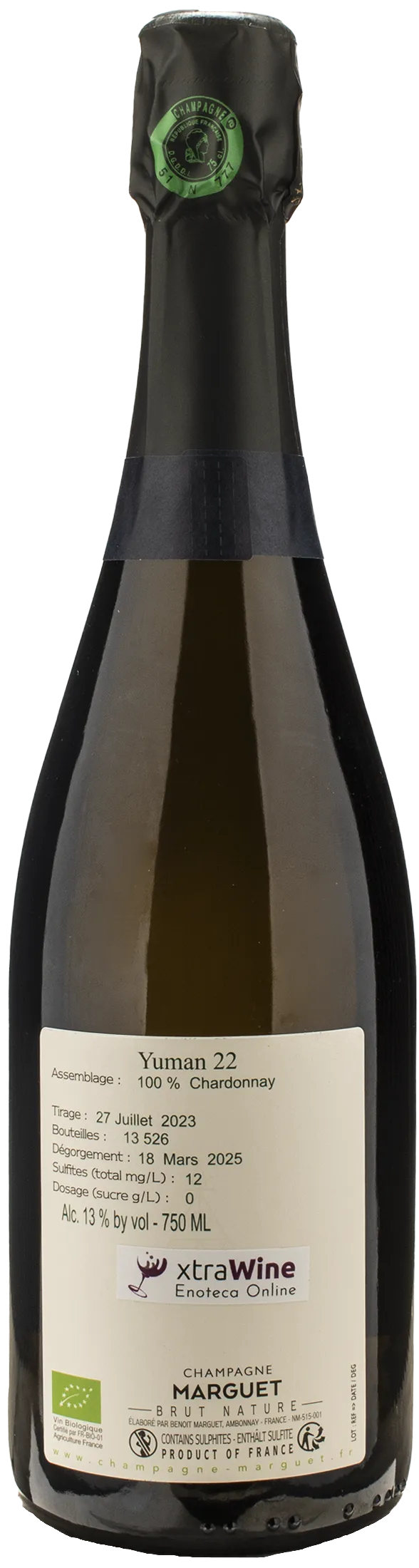 Marguet Champagne 1er Cru Yuman 22 Brut Nature