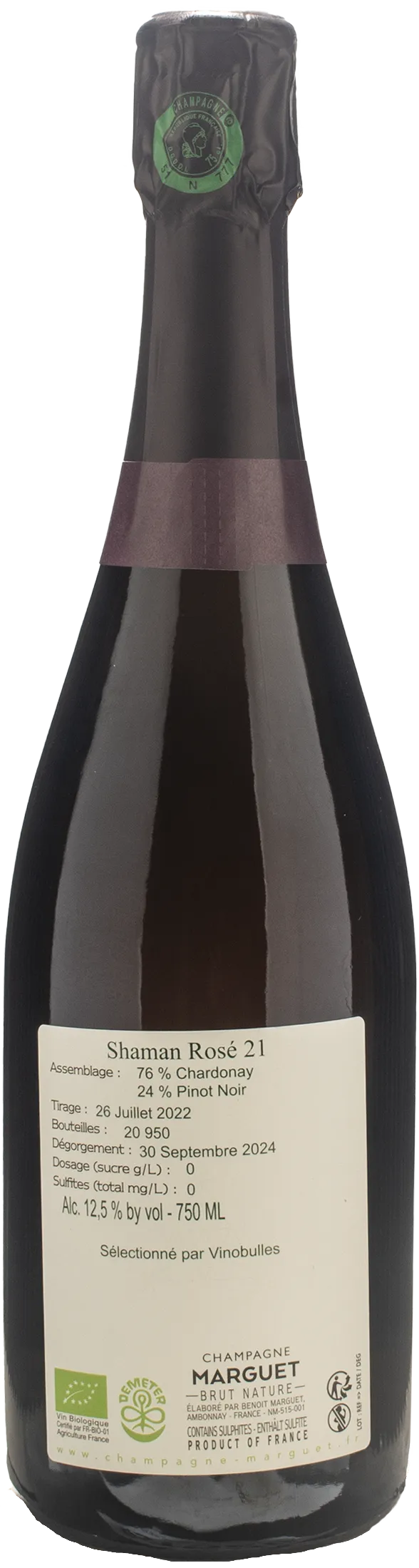 Marguet Champagne Grand Cru Shaman 21 Rosè Brut Nature