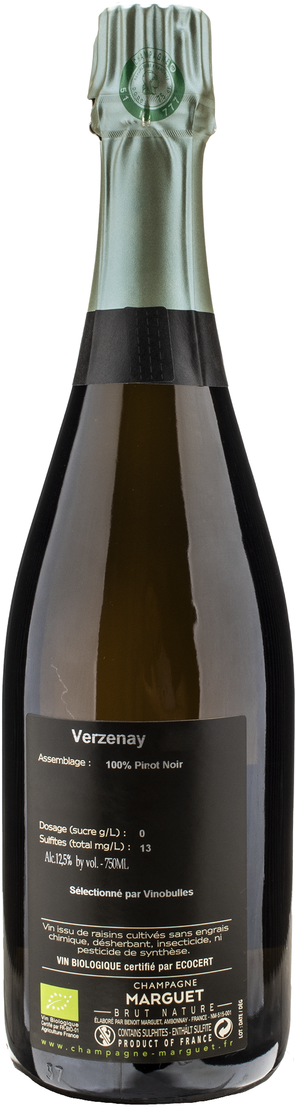 Marguet Champagne Grand Cru Verzenay Brut Nature 2019