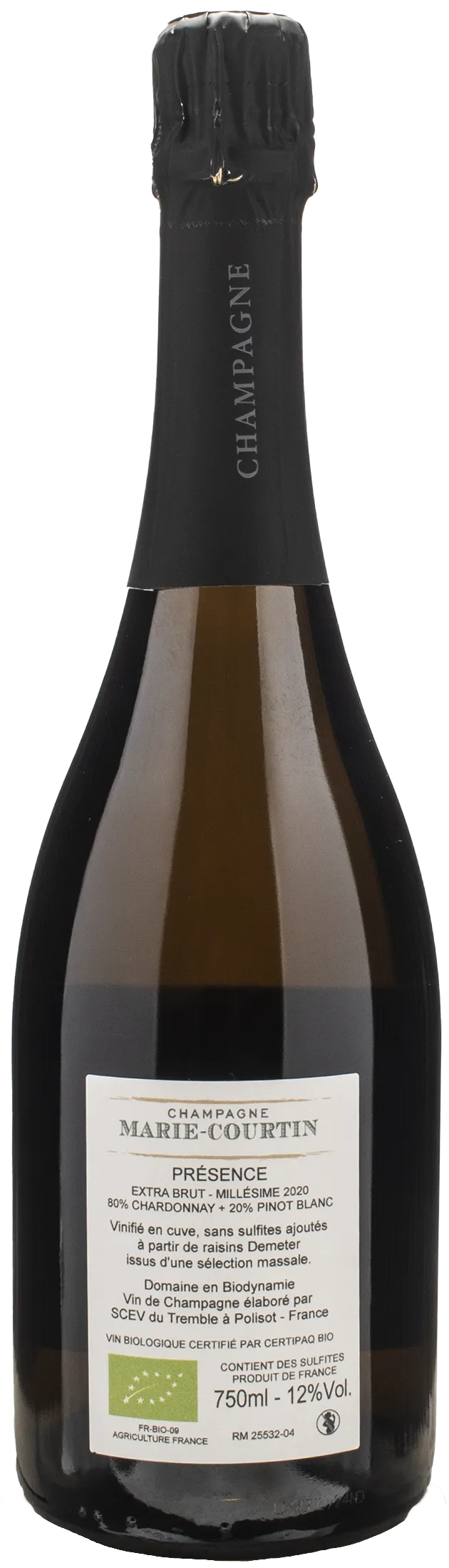 Marie Courtin Champagne Presence Millesime Extra Brut 2020