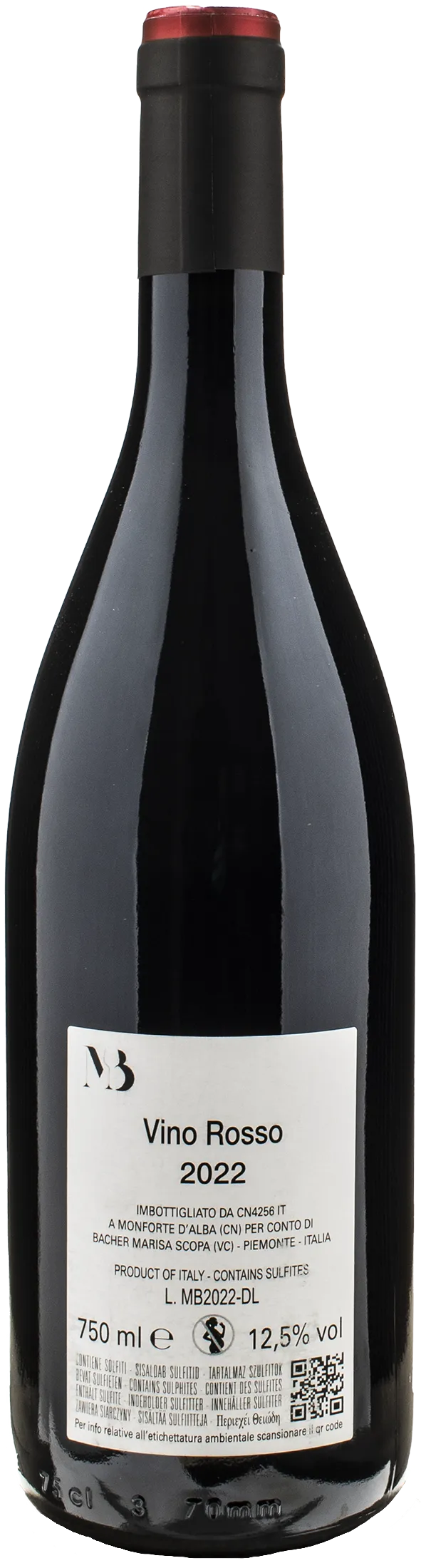 Marisa Bacher Vino Rosso 2022