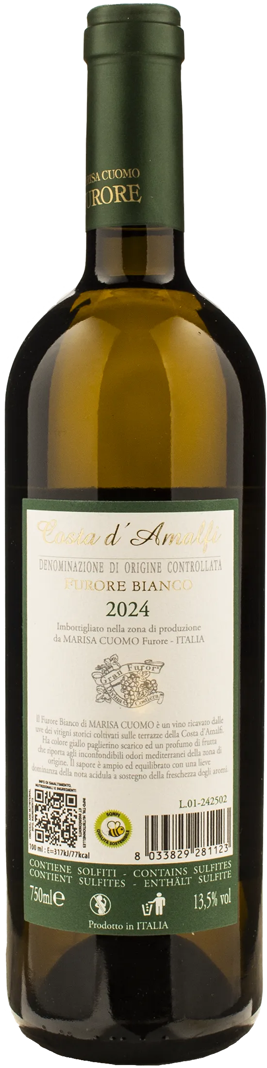 Marisa Cuomo Costa d'Amalfi Furore Bianco 2024