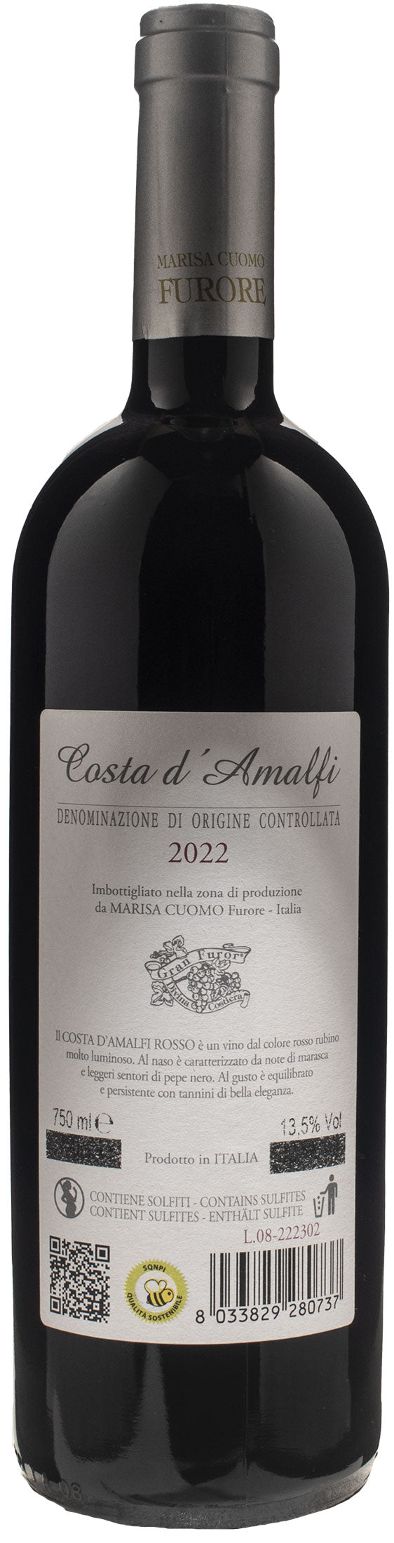 Marisa Cuomo Costa d'Amalfi Rosso 2022