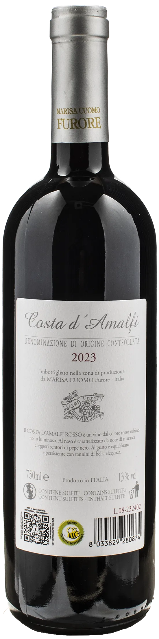 Marisa Cuomo Costa d'Amalfi Rosso 2023