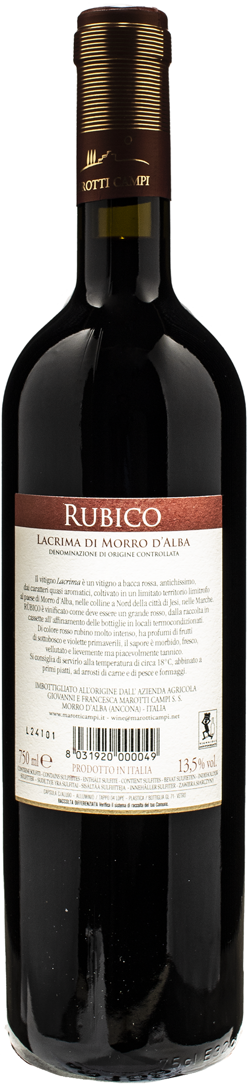 Marotti Campi Lacrima di Morro d'Alba Rubico 2023