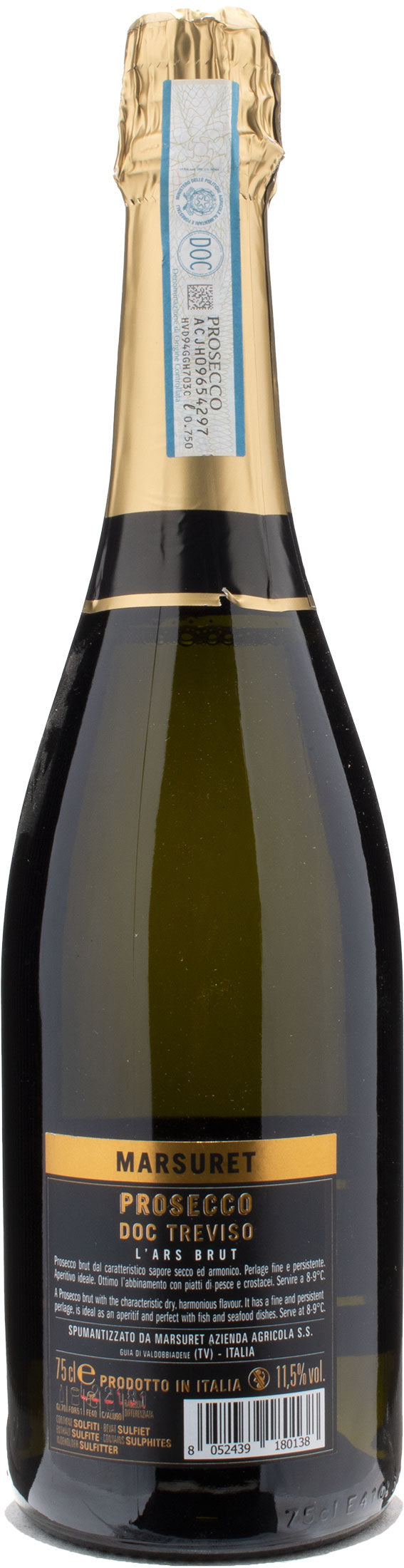 Marsuret Prosecco Treviso L'Ars Brut