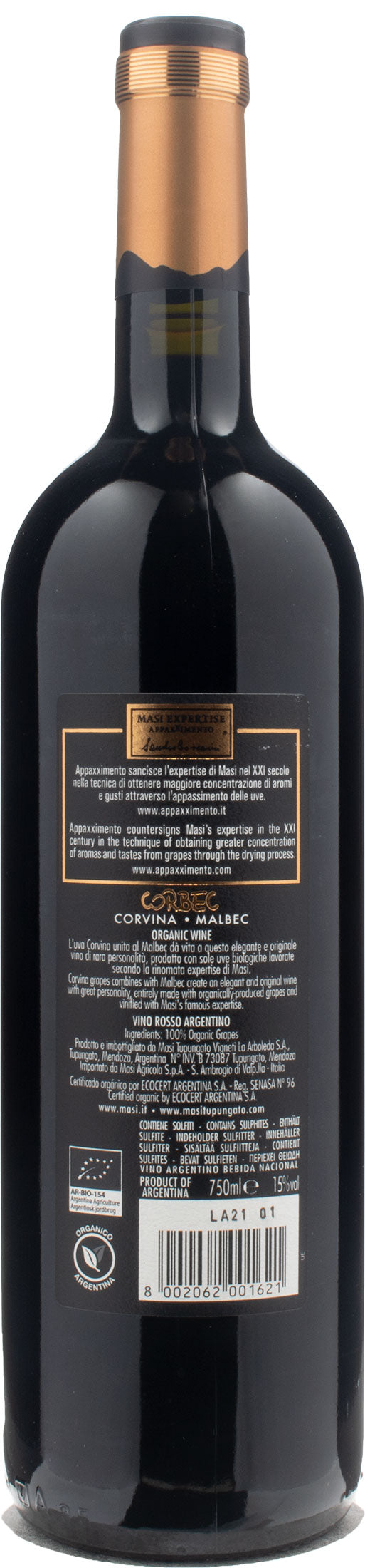 Masi Tupungato Corbec Valle De Uco 2019