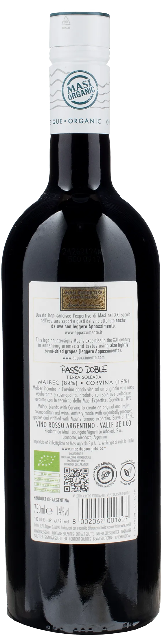 Masi Tupungato Passo Doble Rosso Terra Soleada 2022