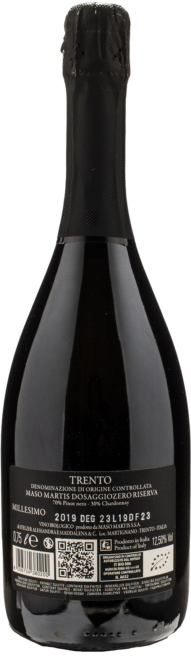 Maso Martis Trento Dosaggio Zero Riserva 2019