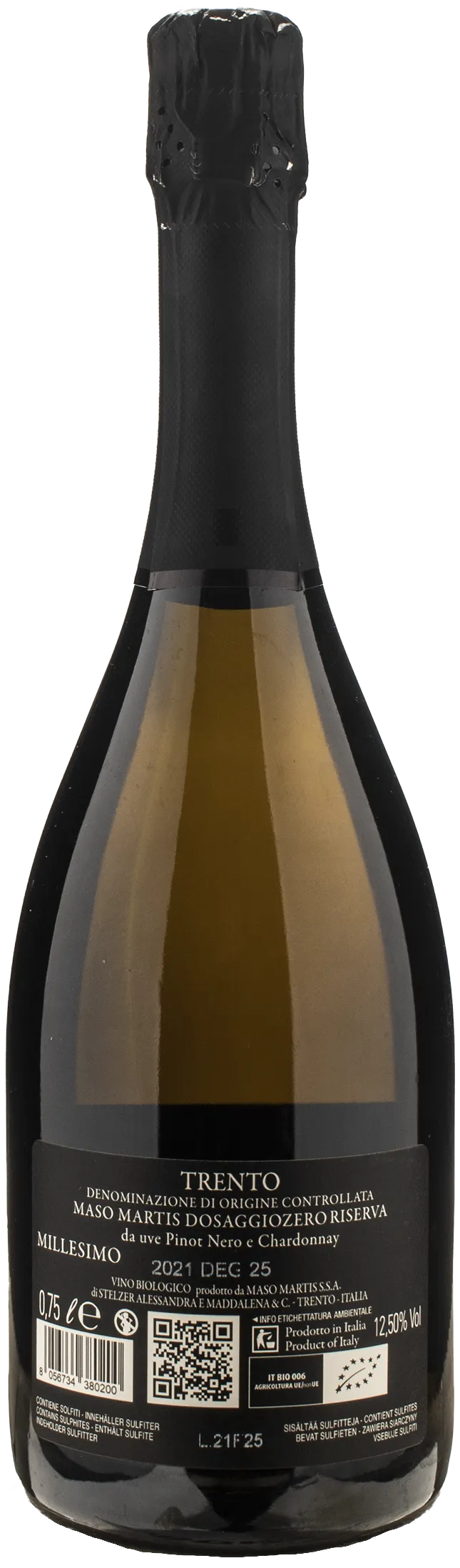 Maso Martis Trento Dosaggio Zero Riserva 2021
