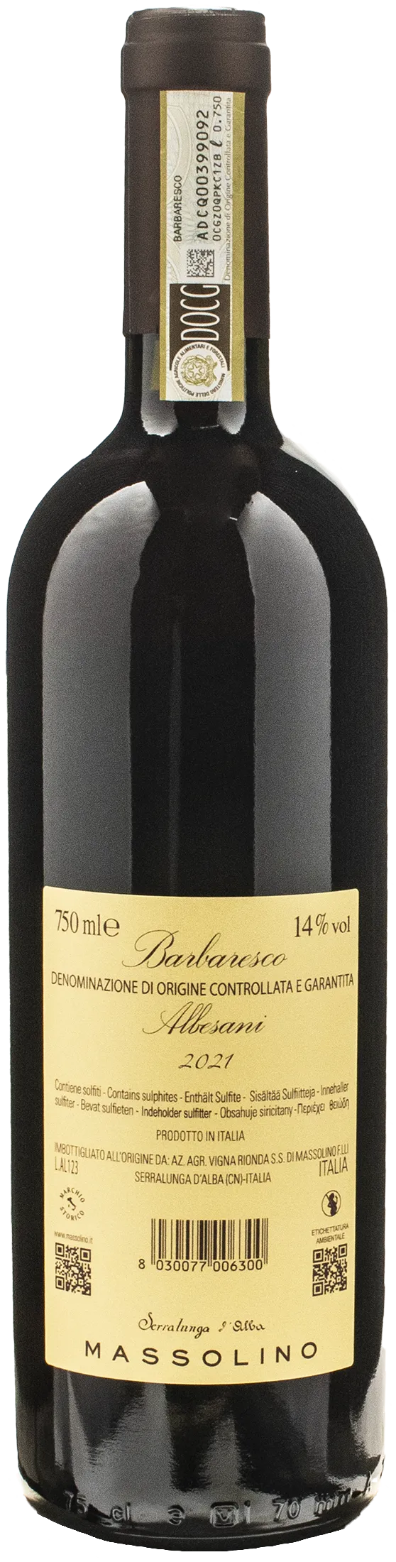 Massolino Barbaresco Albesani 2021